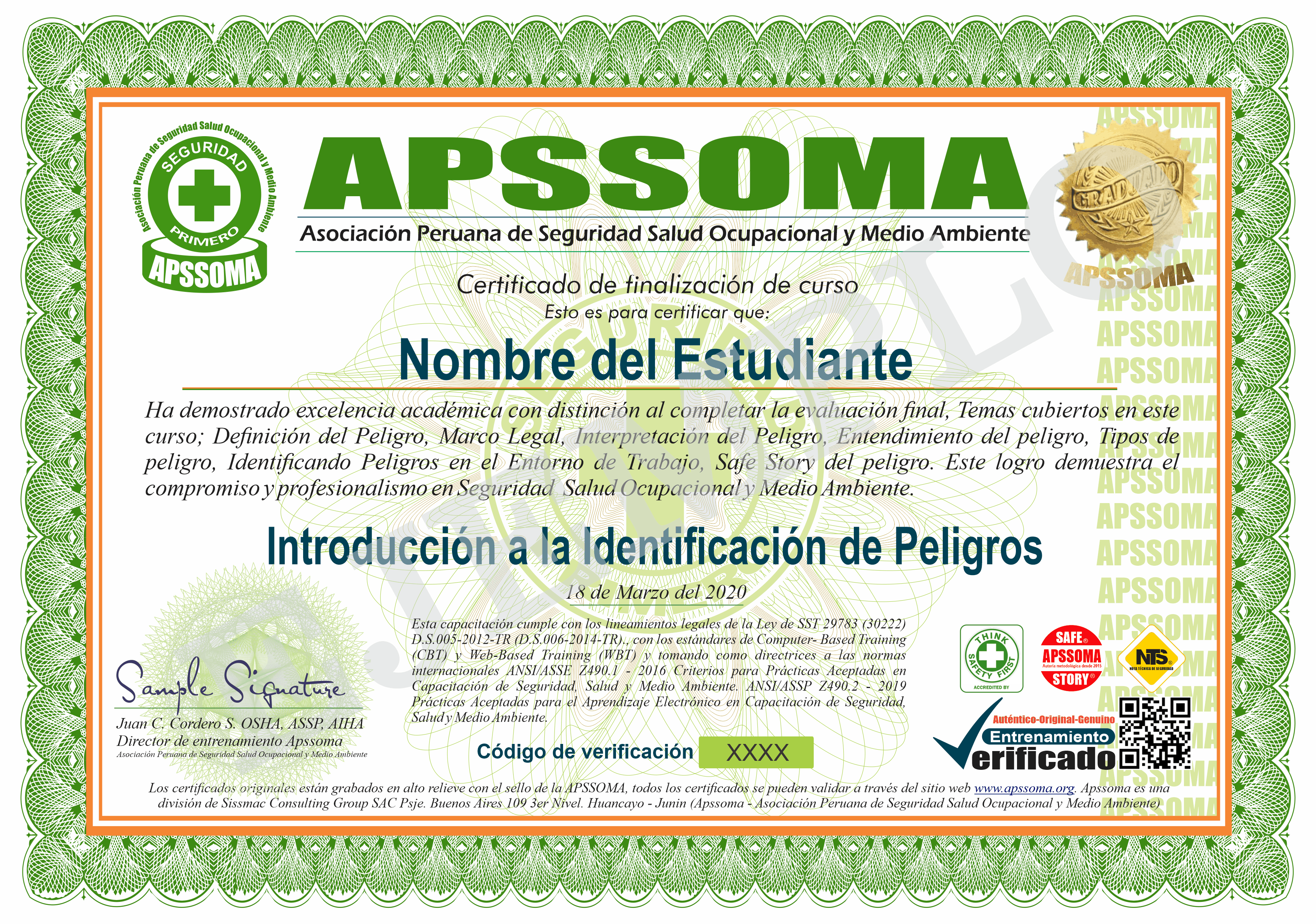 APSSOMA | Asociación Peruana De Seguridad Salud Ocupacional Y Medio A.